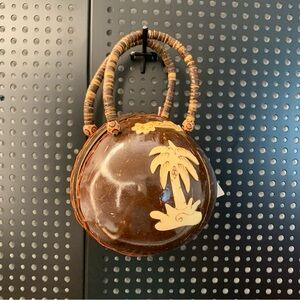 Brown Palm Tree Design Handbag